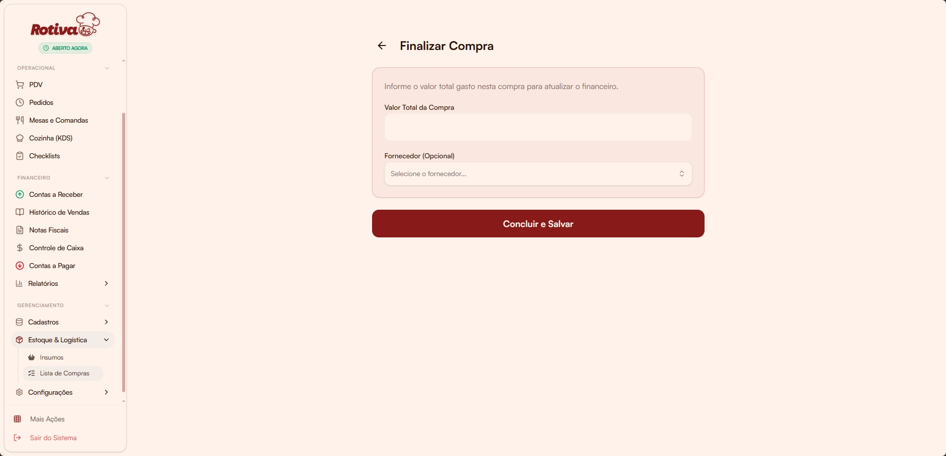 Finalizar compra
