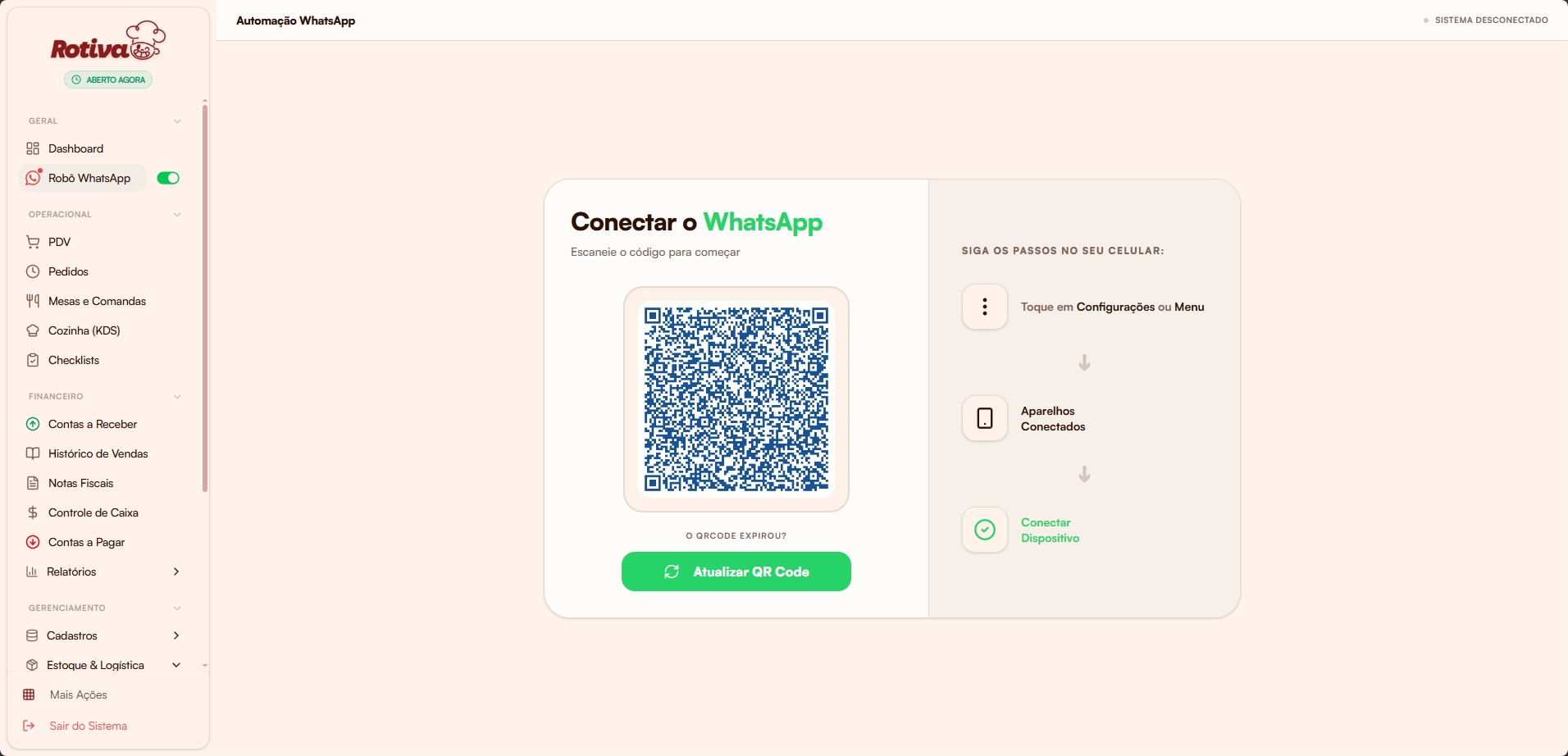 Conectar WhatsApp com QR Code
